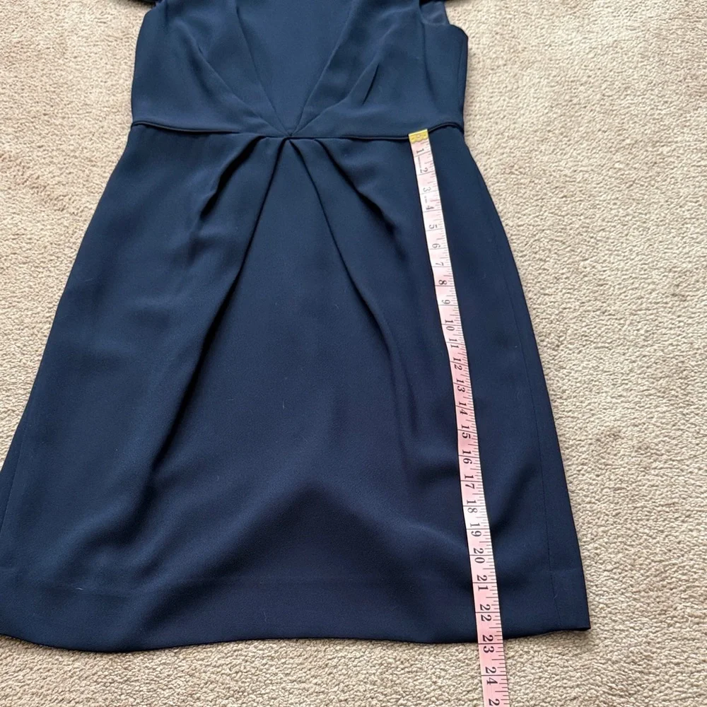 J. Crew Elegant Navy Cap Sleeve Dress Size 4